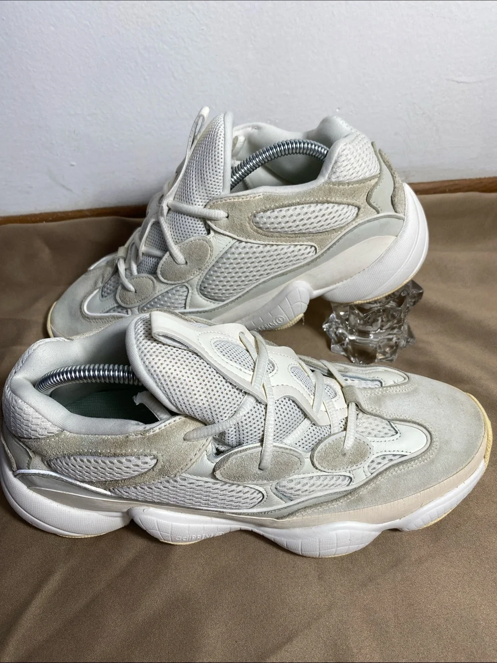 Adidas Yeezy 500 'Bone White' FV3573 Kanye Shoes Sneakers Mens Size 10 Used